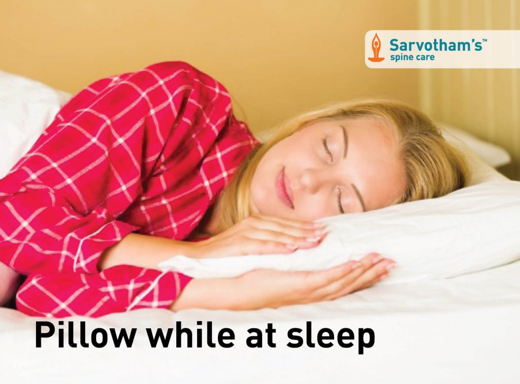 Pillow While At Sleep Sarvotham's Spine Care